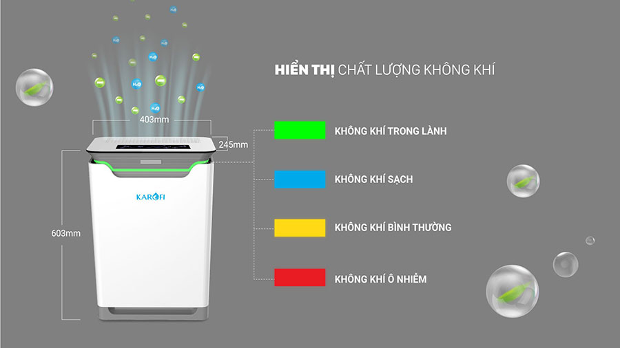 Máy lọc không khí thông minh Karofi KAP-317 Máy lọc không khí thông minh Karofi KAP-317