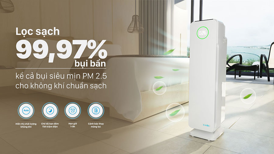 Máy lọc không khí thông minh Karofi KAP-115 Máy lọc không khí thông minh Karofi KAP-115