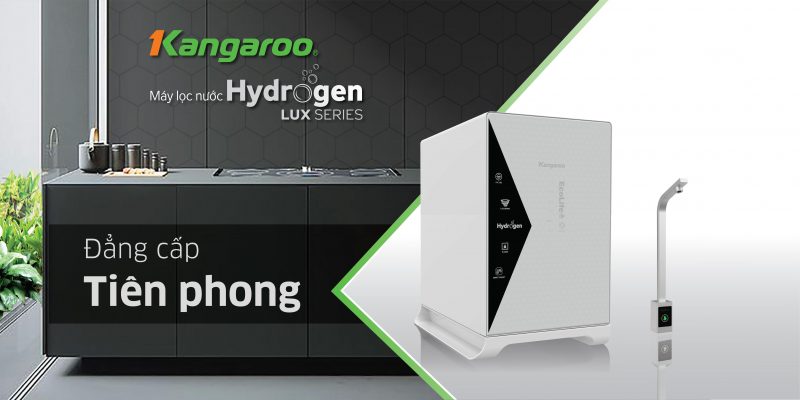 Máy lọc nước Kangaroo Hydrogen KG100HU+ vòi cảm ứng - báo thay lõi