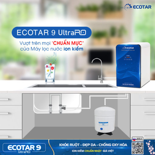 Geyser ecotar 9 ultravượt trên mọi chuẩn mực máy lọc nước ion kiềm