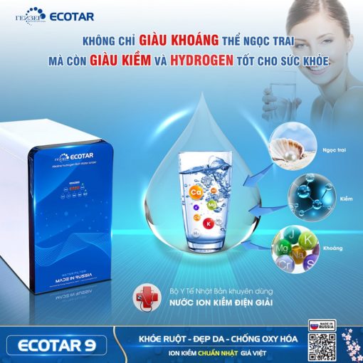 Máy Lọc Nước Ion Kiềm Giàu Hydro Geyser Ecotar 9