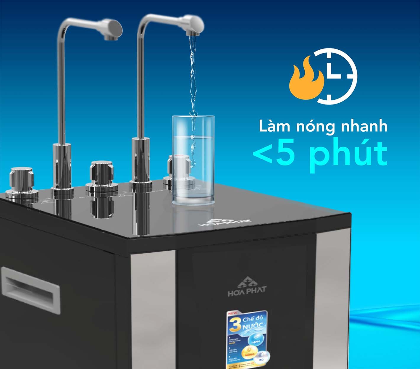 Máy Lọc Nước Ro Nóng Lạnh Hòa Phát Hwbr1a1021