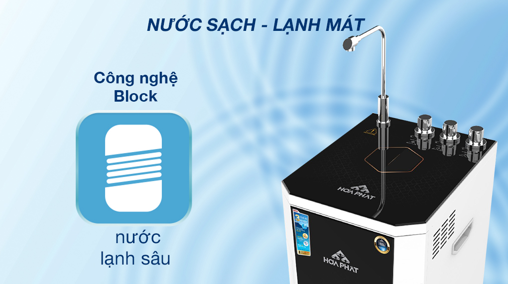 Máy Lọc Nước Ro Nóng Lạnh Hòa Phát Hwbs1a 1021