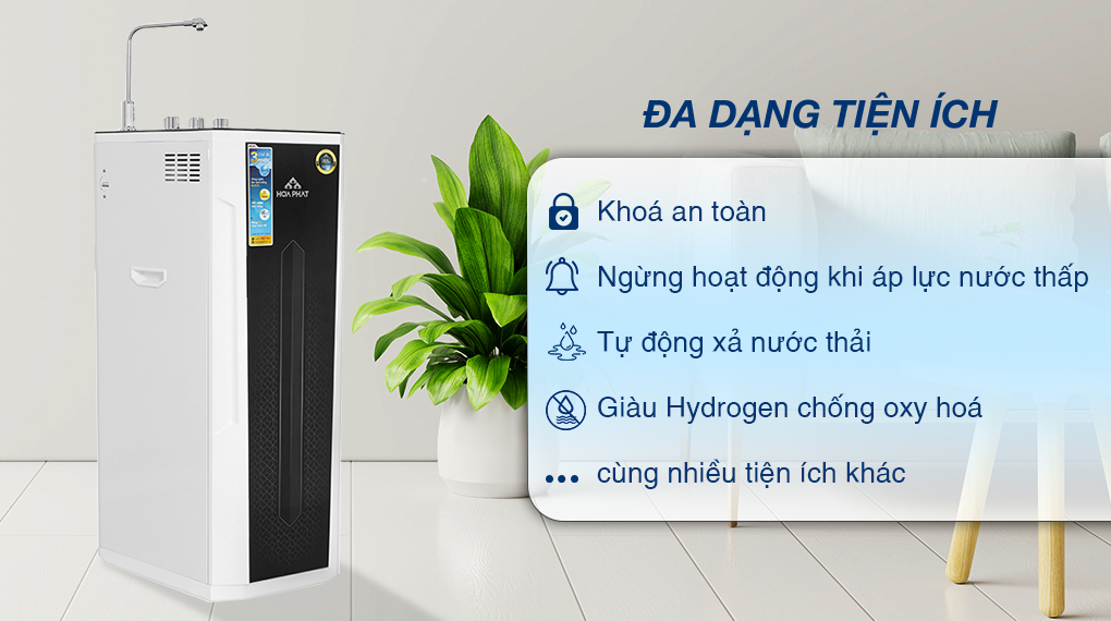 Máy Lọc Nước Ro Nóng Lạnh Hòa Phát Hwbs1a 1021