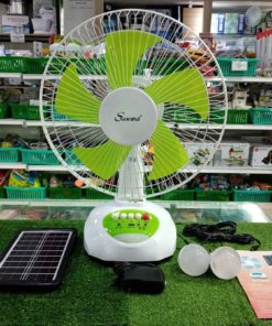 Quạt điện Ngoài Trời Năng Lượng Mặt Trời Di động 12 Inch Solar Fan