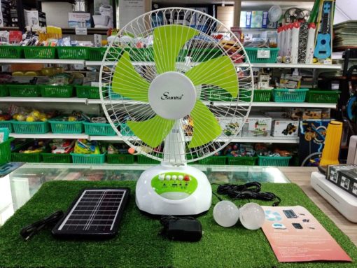 Quạt điện Ngoài Trời Năng Lượng Mặt Trời Di động 12 Inch Solar Fan