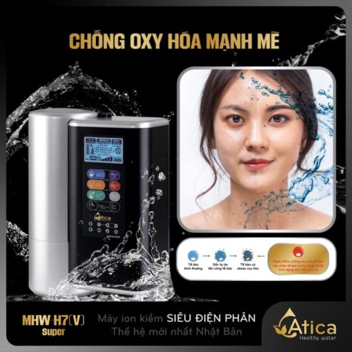 Nước ion kiềm chuẩn giúp cơ thể chống oxy hóa mạnh mẽ