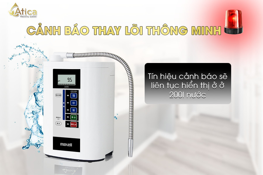 Máy Lọc Nước Ion Kiềm Giàu Hydro Atica Maxell Mhy Aws5 – Phiên Bản Quốc Tế