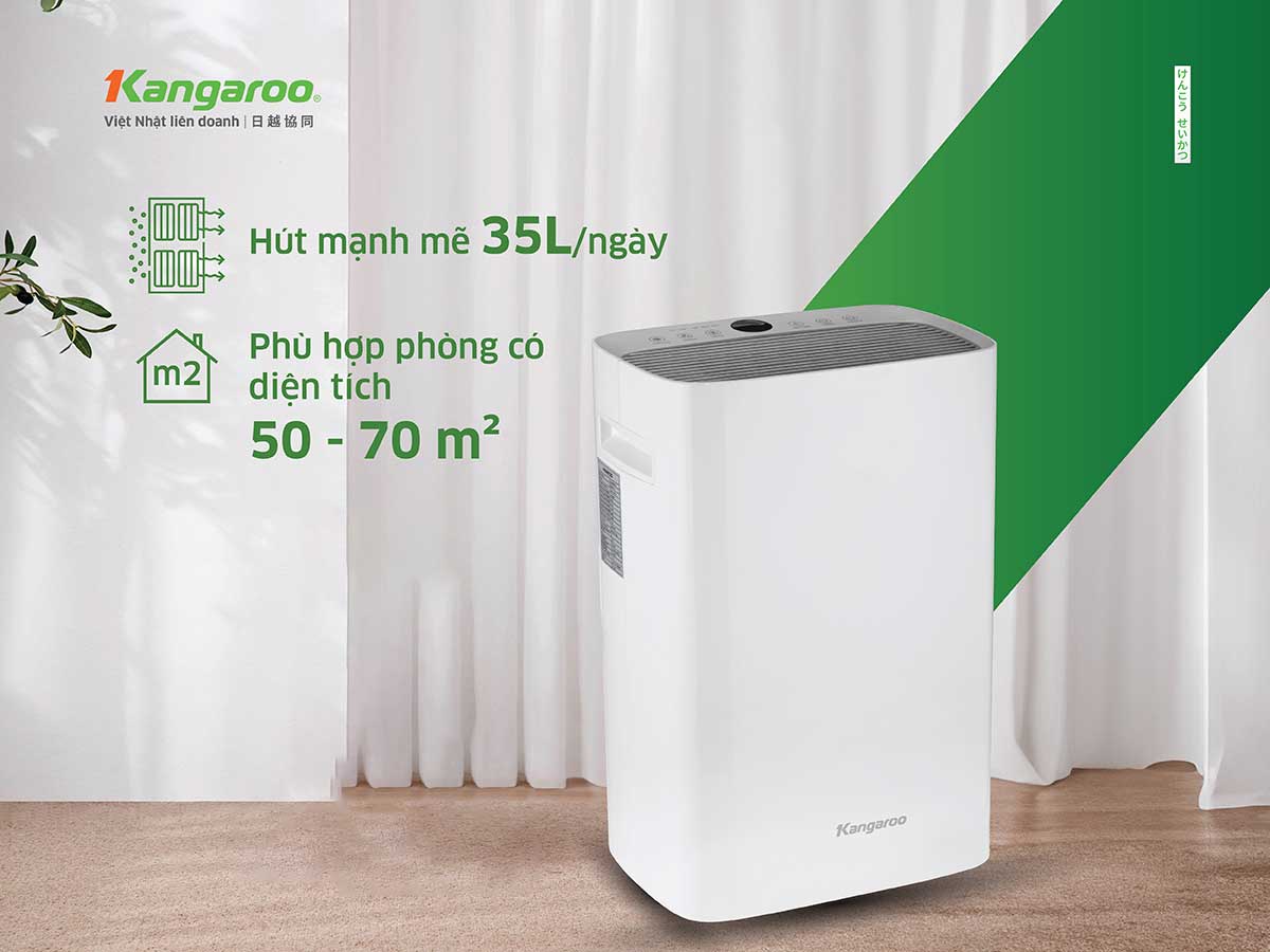 Máy Hút ẩm Kangaroo Kgdh35 (hút ẩm 70m2)