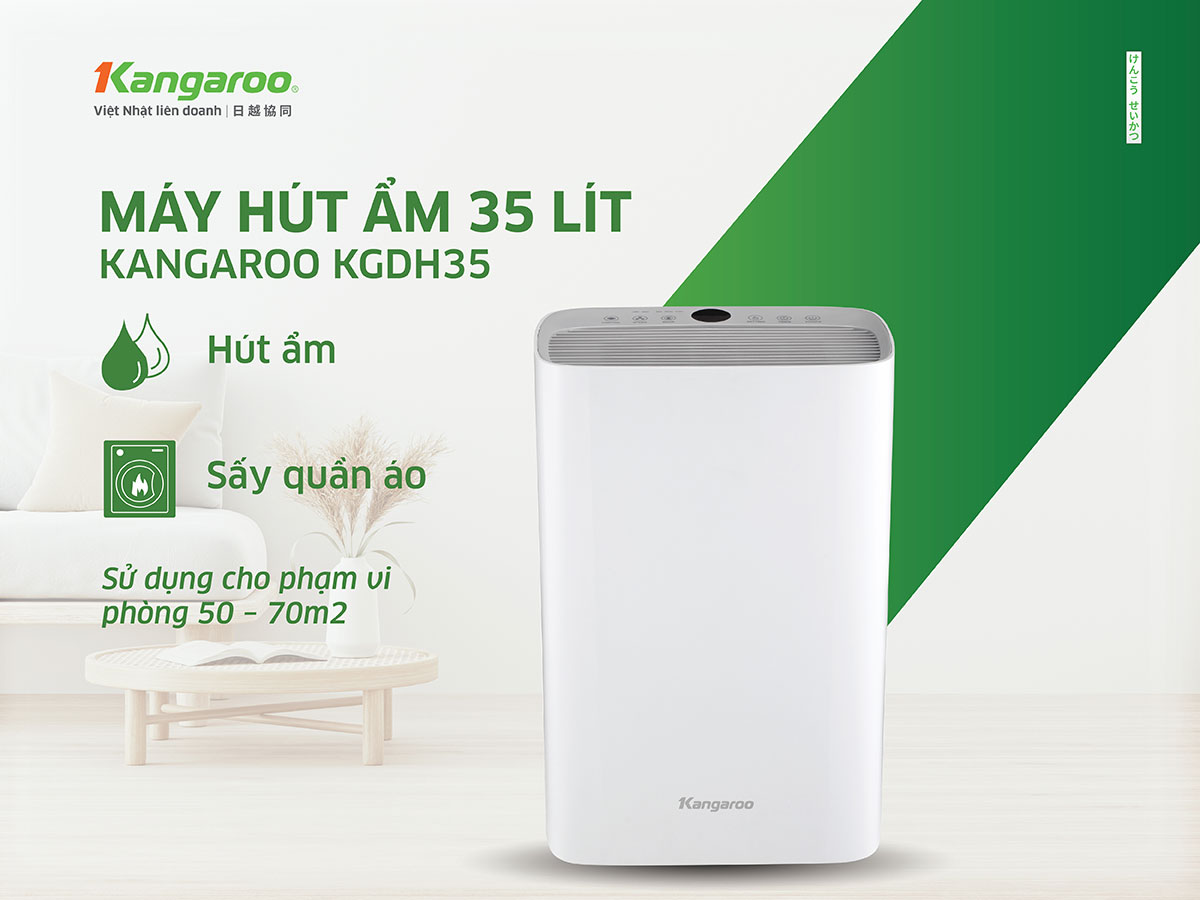 Máy Hút ẩm Kangaroo Kgdh35 (hút ẩm 70m2)