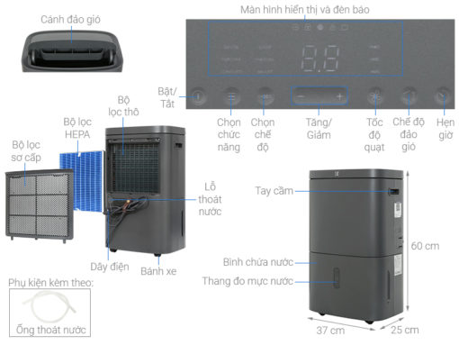 Máy Hút ẩm Electrolux Edh12trbd2