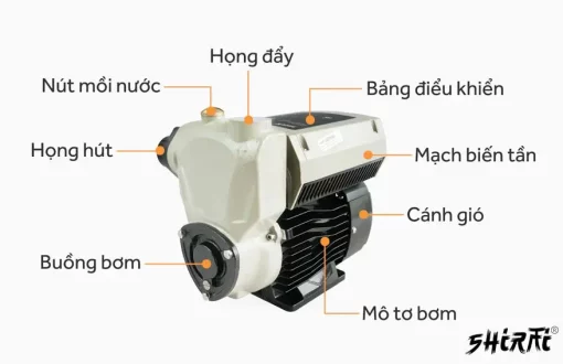 Máy Bơm Tăng áp Biến Tần điều Chỉnh áp Lực Shirai Ijlm – 400ap
