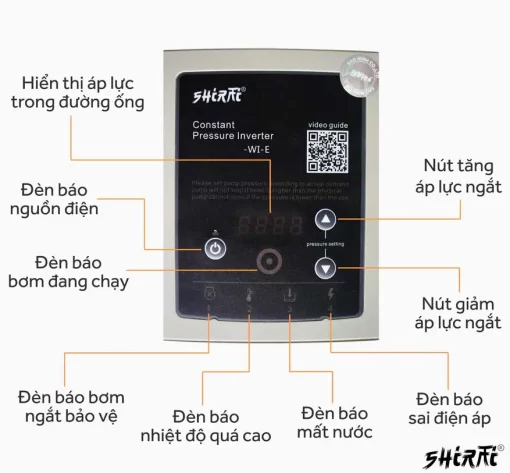 Máy Bơm Tăng áp Biến Tần điều Chỉnh áp Lực Shirai Ijlm – 400ap