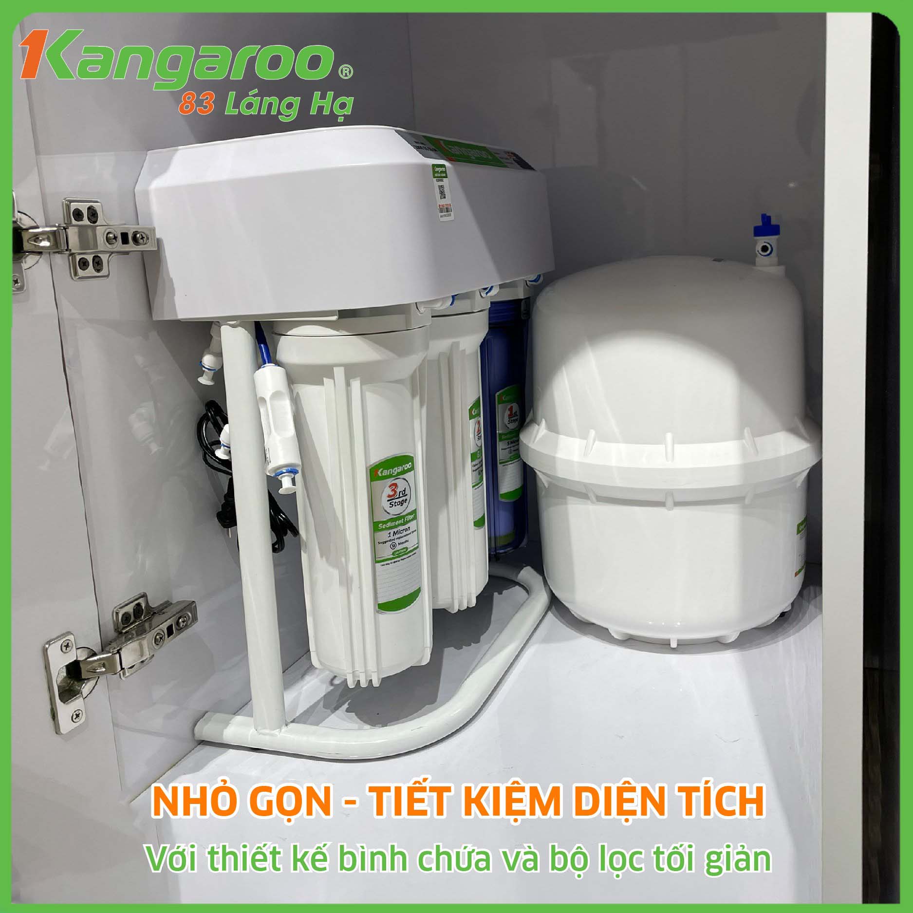 Máy Lọc Nước Chân Quỳ Kangaroo Kgrp68ec Để Gầm