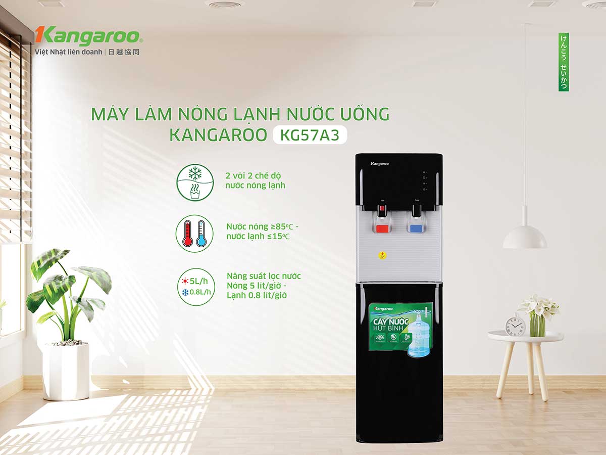 Cây Nước Nóng Lạnh Kangaroo Kg57a3