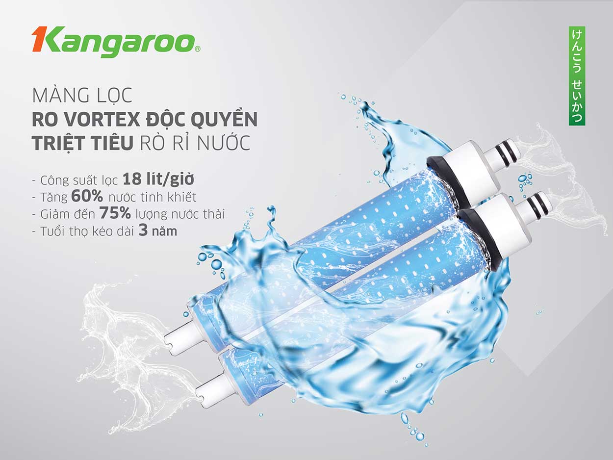 Máy Lọc Nước Nóng Lạnh Hydrogen Ion Kiềm Kangaroo Kg10a8es