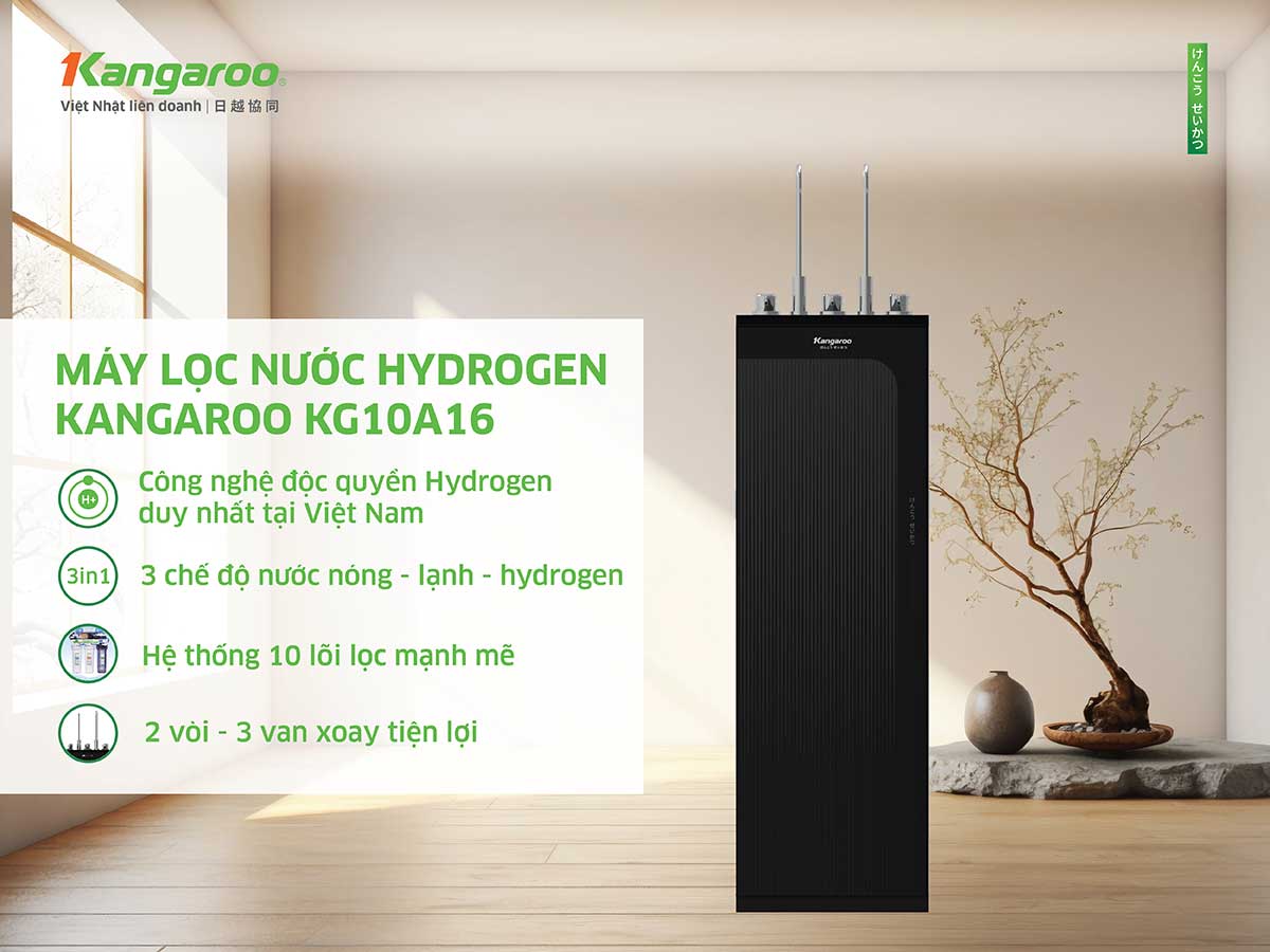Máy Lọc Nước Nóng Lạnh Kangaroo Kg10a16