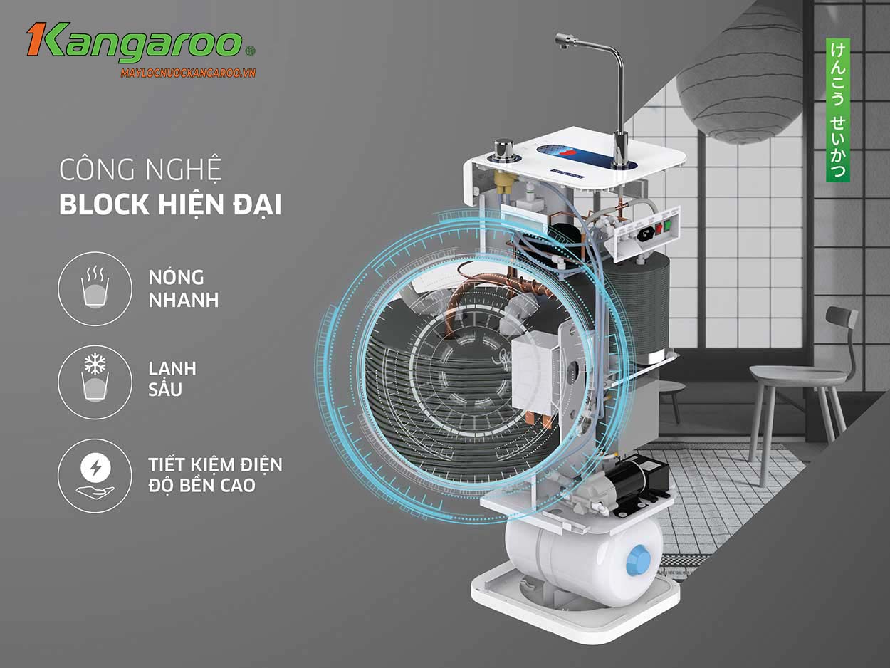 Máy Lọc Nước Kangaroo Hydrogen Ion Kiềm Kg10a8esg