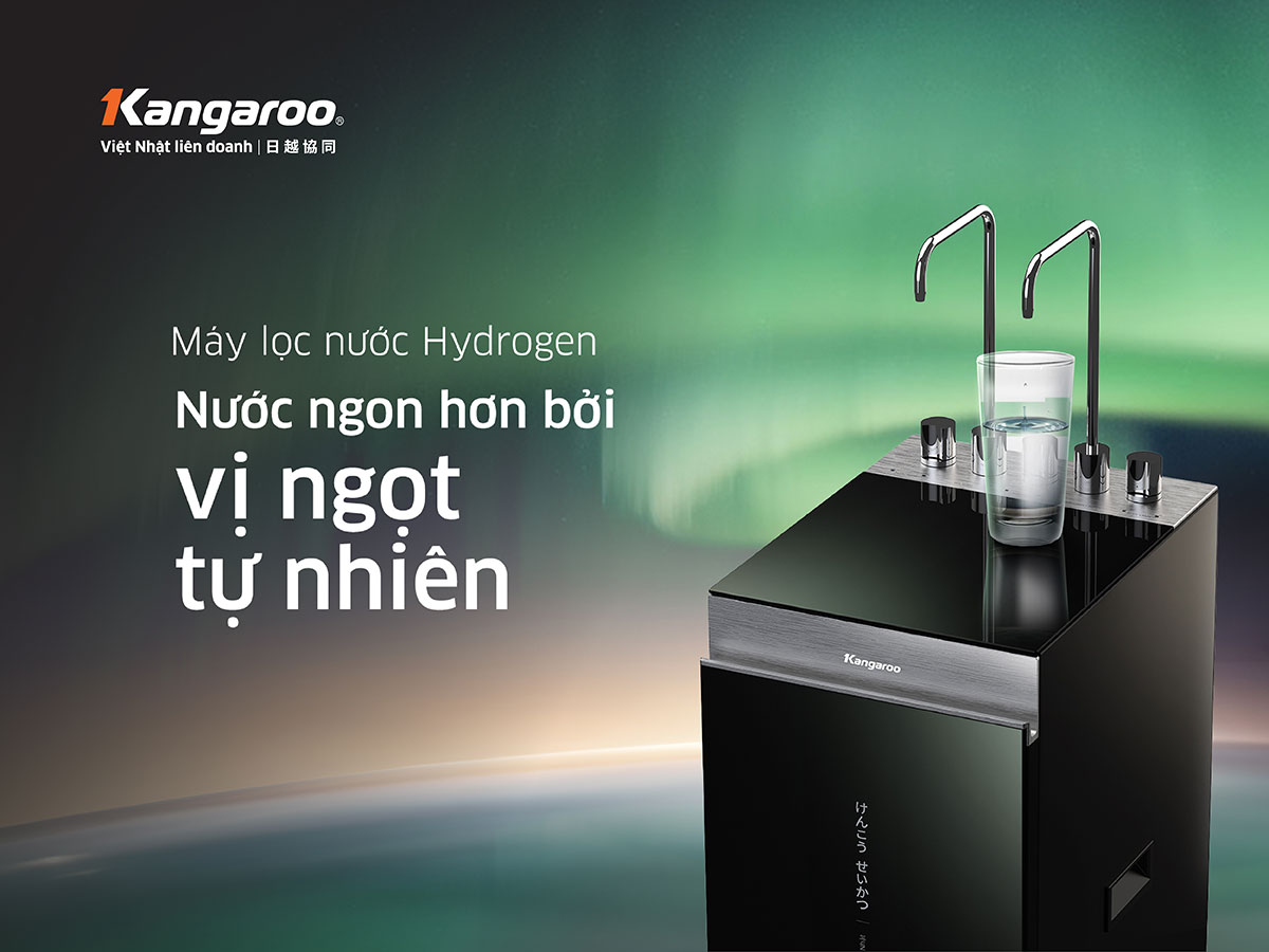 Máy Lọc Nước Kangaroo Hydrogen Nóng Lạnh Kg12a8