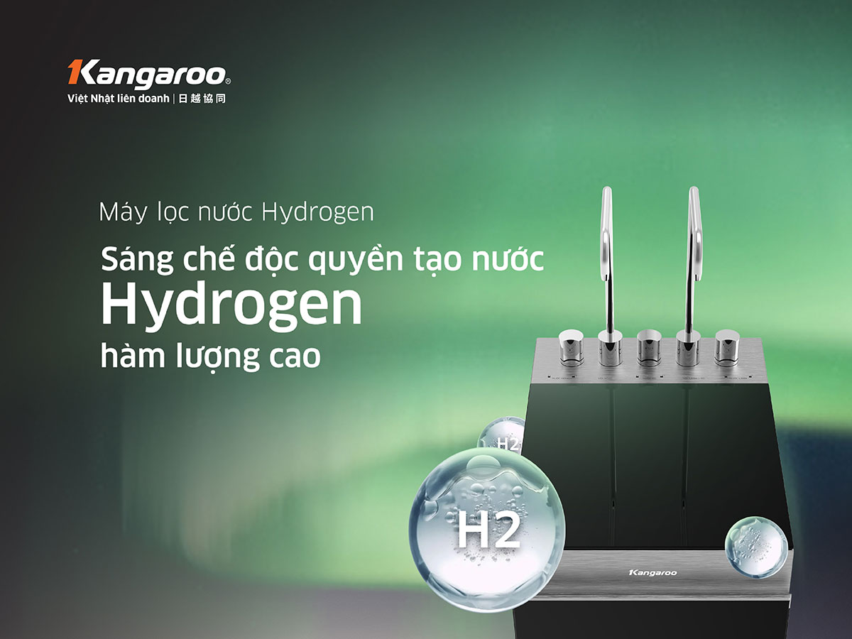 Máy Lọc Nước Kangaroo Hydrogen Nóng Lạnh Kg12a8
