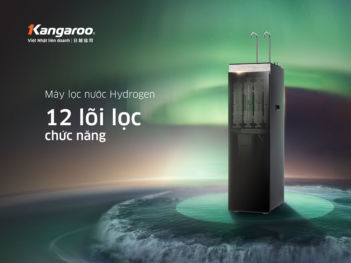 Máy Lọc Nước Kangaroo Hydrogen Nóng Lạnh Kg12a8