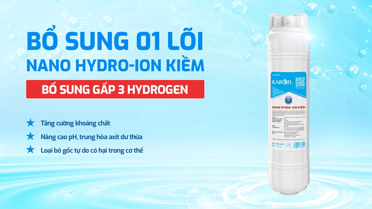 Máy Lọc Nước Hydro Ion Kiềm Karofi Kae S66