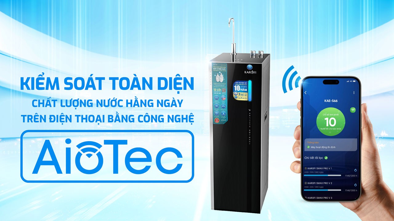 Máy Lọc Nước Hydro Ion Kiềm Karofi Kae S66