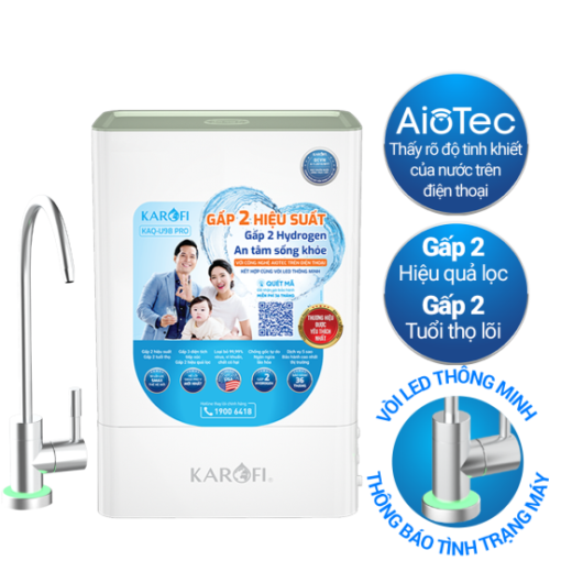Máy Lọc Nước Karofi Kaq U98 Pro Đèn Uv