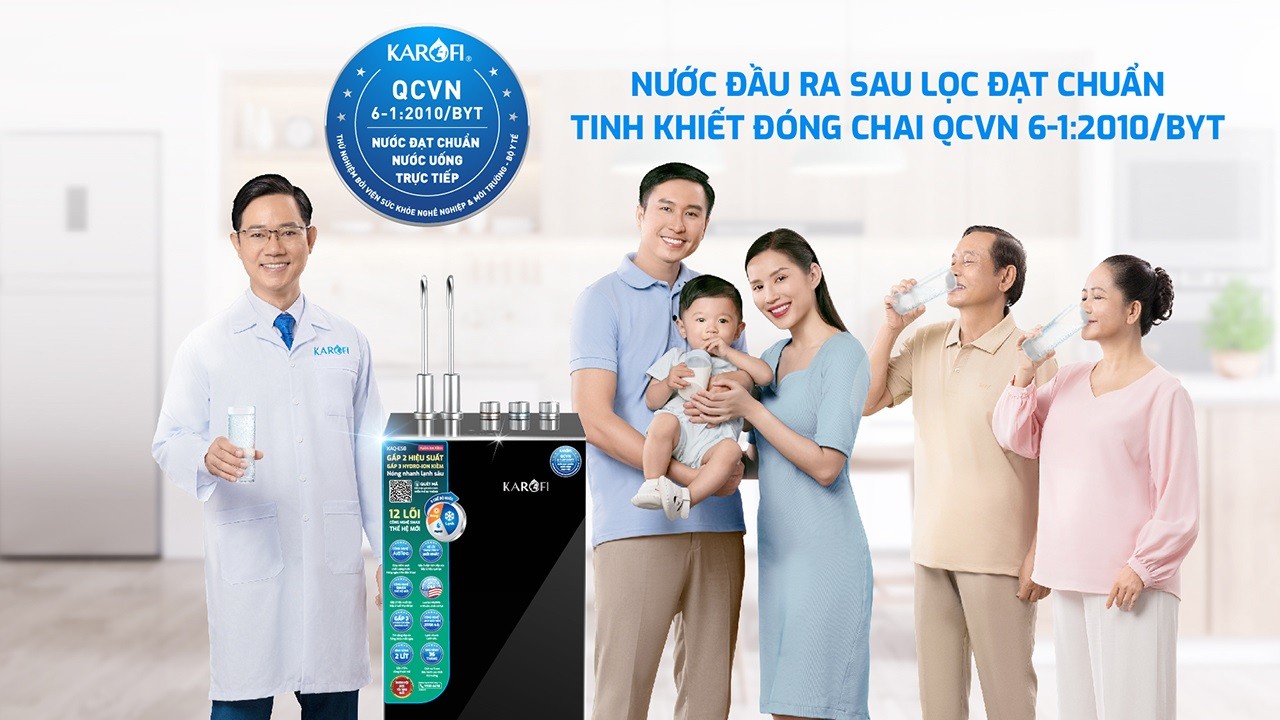Máy Lọc Nước Nóng Lạnh Karofi Kad E58