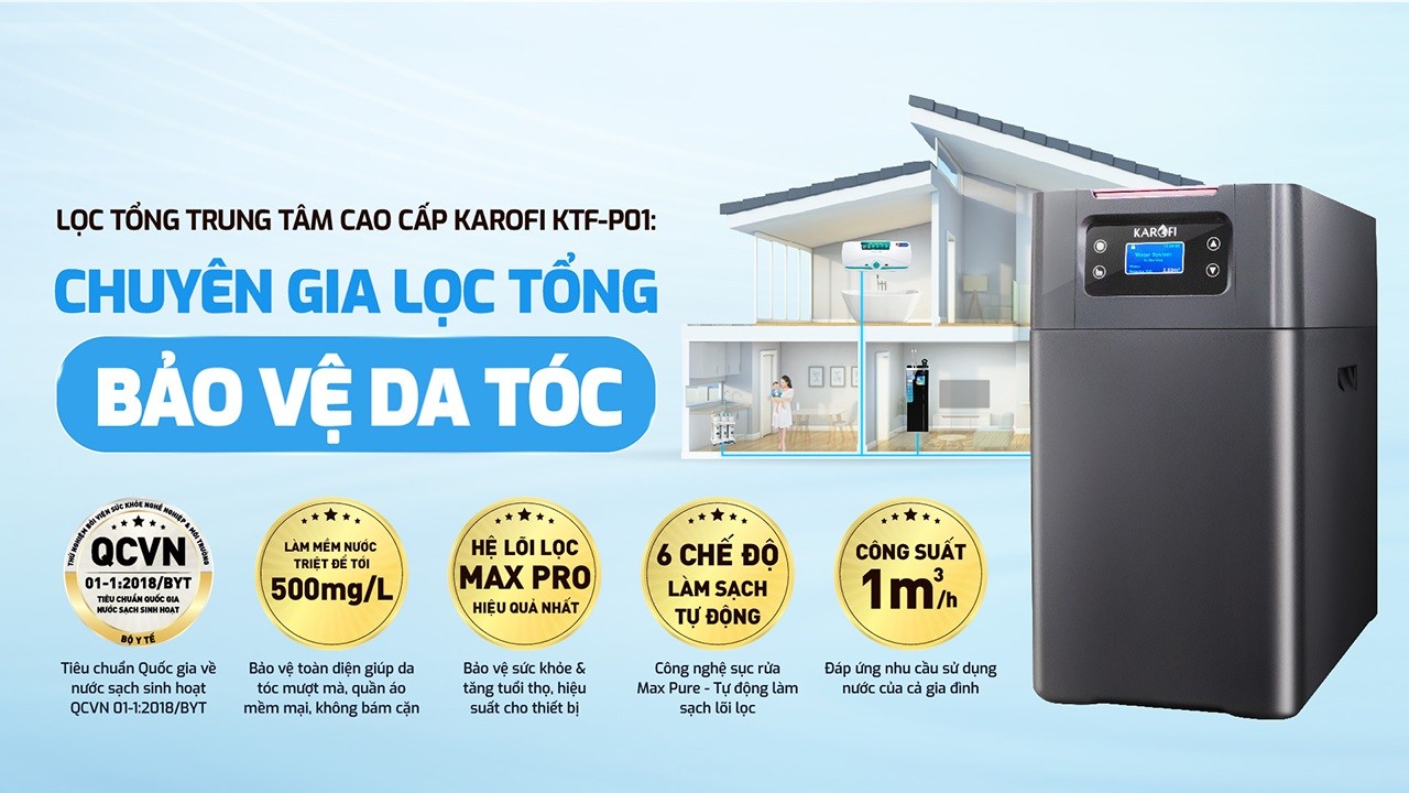 Lọc Tổng Trung Tâm Cao Cấp Karofi Ktf P01