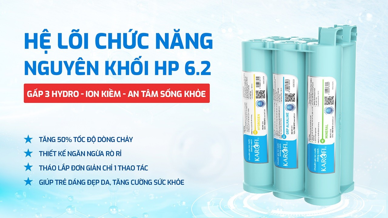 Máy Lọc Nước Nóng Lạnh Hydro Ion Kiềm Karofi Kae S695
