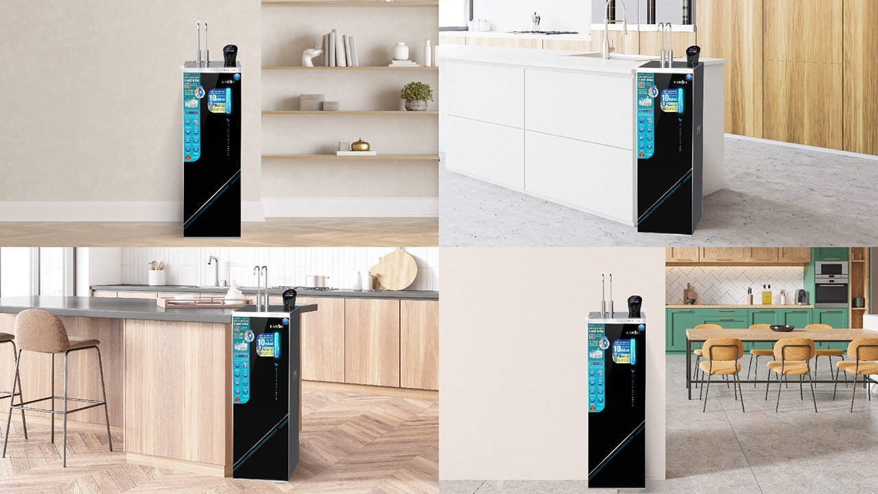 Máy Lọc Nước Nóng Lạnh Hydro Ion Kiềm Karofi Kae S695