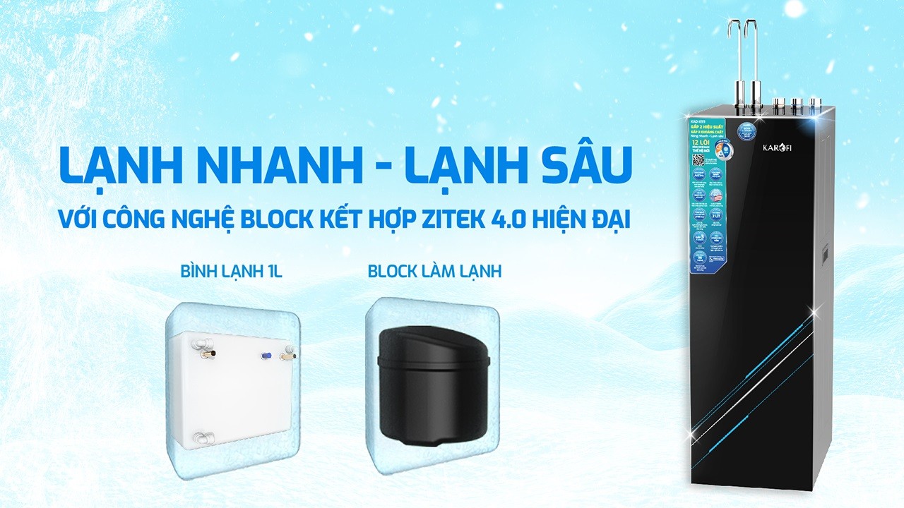 Máy Lọc Nước Nóng Lạnh Karofi Kad X59