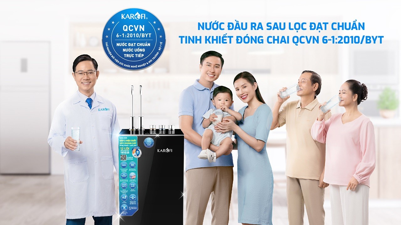 Máy Lọc Nước Nóng Lạnh Karofi Kad X59