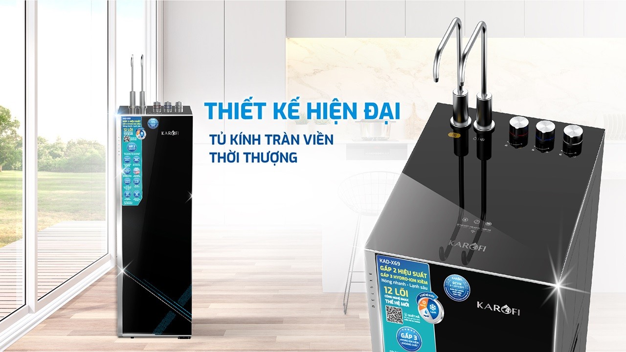 Máy Lọc Nước Nóng Lạnh Karofi Kad X69