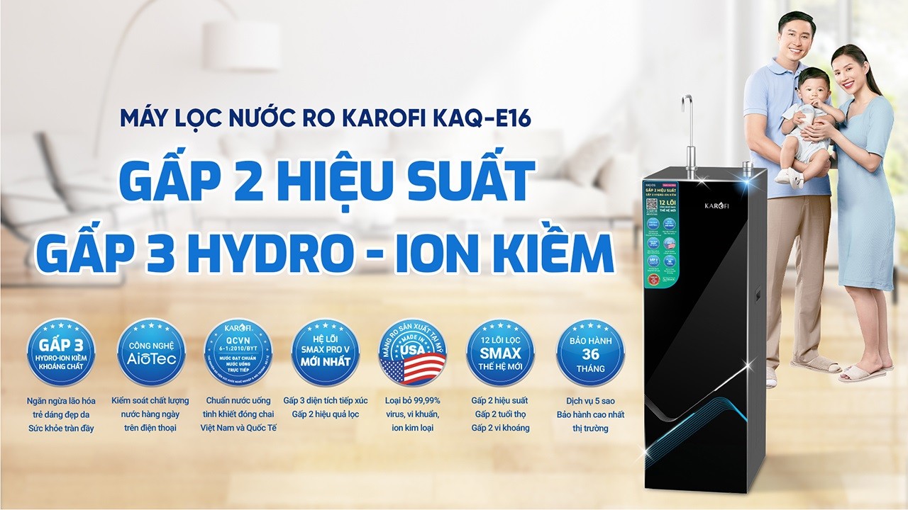 Máy Lọc Nước Karofi Kaq E16