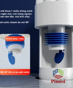 Bộ Đầu Nối Ống Thoát Nước Pimisi Pdt 501 Ngăn Mùi | Chính Hãng