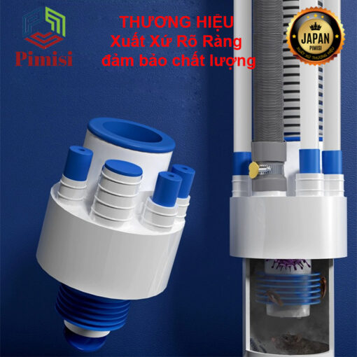 Bộ Đầu Nối Ống Thoát Nước Pimisi Pdt 501 Ngăn Mùi | Chính Hãng