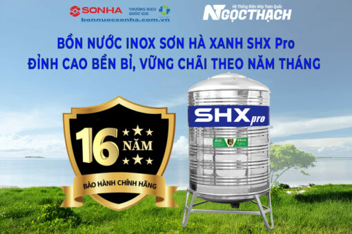 Bồn Nước Inox Sơn Hà Xanh Shx Pro