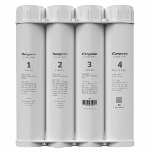 Bộ 4 Lõi Lọc Chức Năng Alkaline Kangaroo