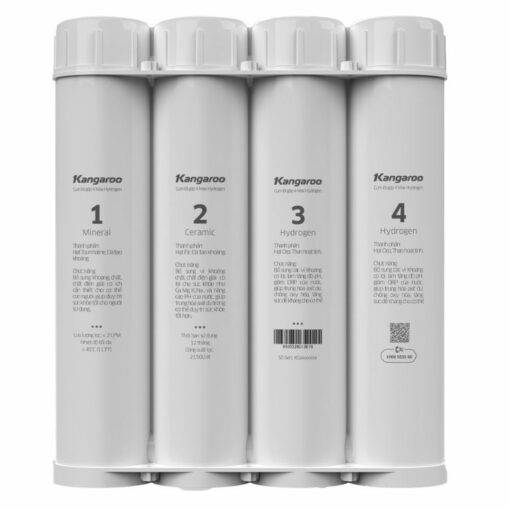 Bộ 4 Lõi Lọc Chức Năng Max Hydrogen Kangaroo