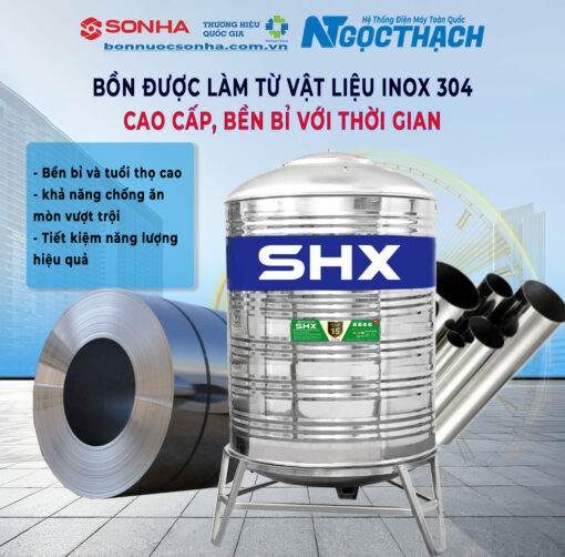Bền bỉ với inox 304 cao cấp – Chống rỉ sét tuyệt đối