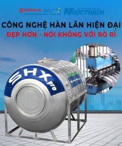 Bồn Nước Inox Sơn Hà Xanh Shx Pro 500l Ngang (Φ720)