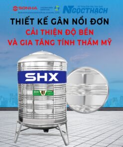 Thân bồn cứng cáp vượt trội nhờ lốc 5 gân kép