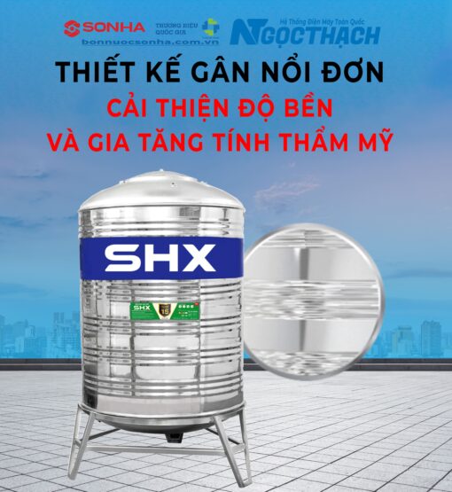 Thân bồn cứng cáp vượt trội nhờ lốc 5 gân kép