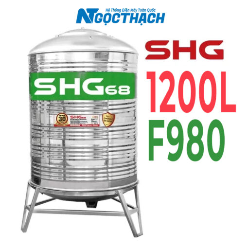 Bồn Inox Lộc Phát Siêu Chống ăn Mòn 1200l Đứng Shg68d1200f980 Sơn Hà Xanh