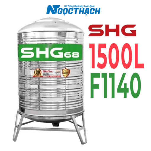 Bồn Inox Lộc Phát Siêu Chống ăn Mòn 1500l Đứng Shg68d1500f1140 Sơn Hà Xanh