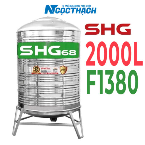 Bồn Inox Lộc Phát Siêu Chống ăn Mòn 2000l Đứng Shg68d2000f1140 Sơn Hà Xanh