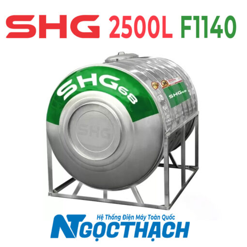 Bồn Inox Lộc Phát Siêu Chống ăn Mòn 2500l Ngang Shg68n2500f1140