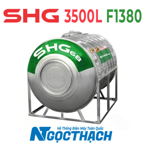 Bồn Inox Lộc Phát Siêu Chống ăn Mòn 3500l Ngang Shg68n3500f1380